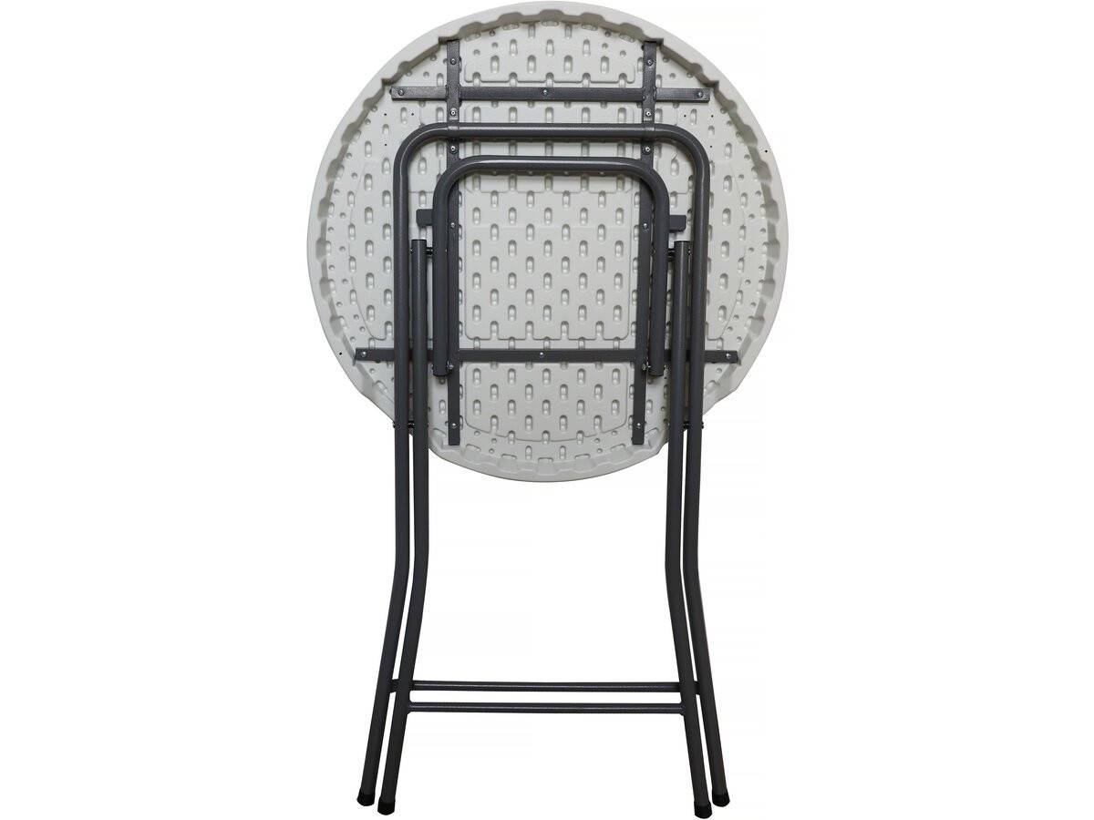 Table Haute Pliante En Plastique ø 80 Cm "lili" - Blanc -habitat Et Jardin - Image 3