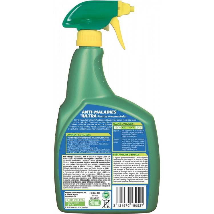 Fertiligène - Fertiligène - Anti Maladies Ultra Ornemental prêt à l'emploi 800ml (FSUPAL800) - Image 2
