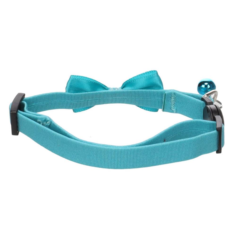 Collier avec nœud Castor Turquoise 20 – 35 cm pour chat - Image 2