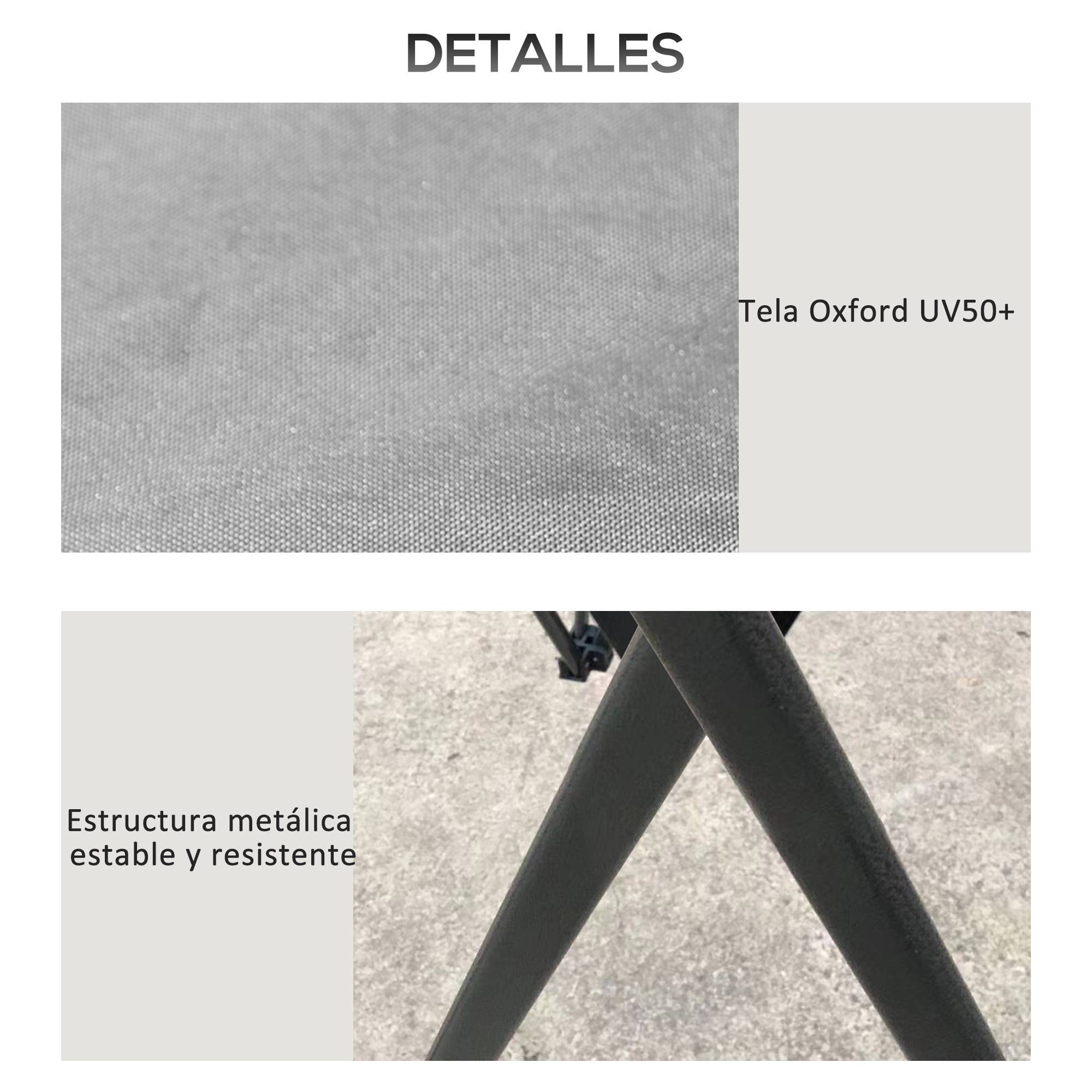 ComfortXL - Tonnelle pliante métal jardin réception moustiquaires protection UV50+ 392 x 392 cm gris - ComfortXL Outdoor Living - Image 10