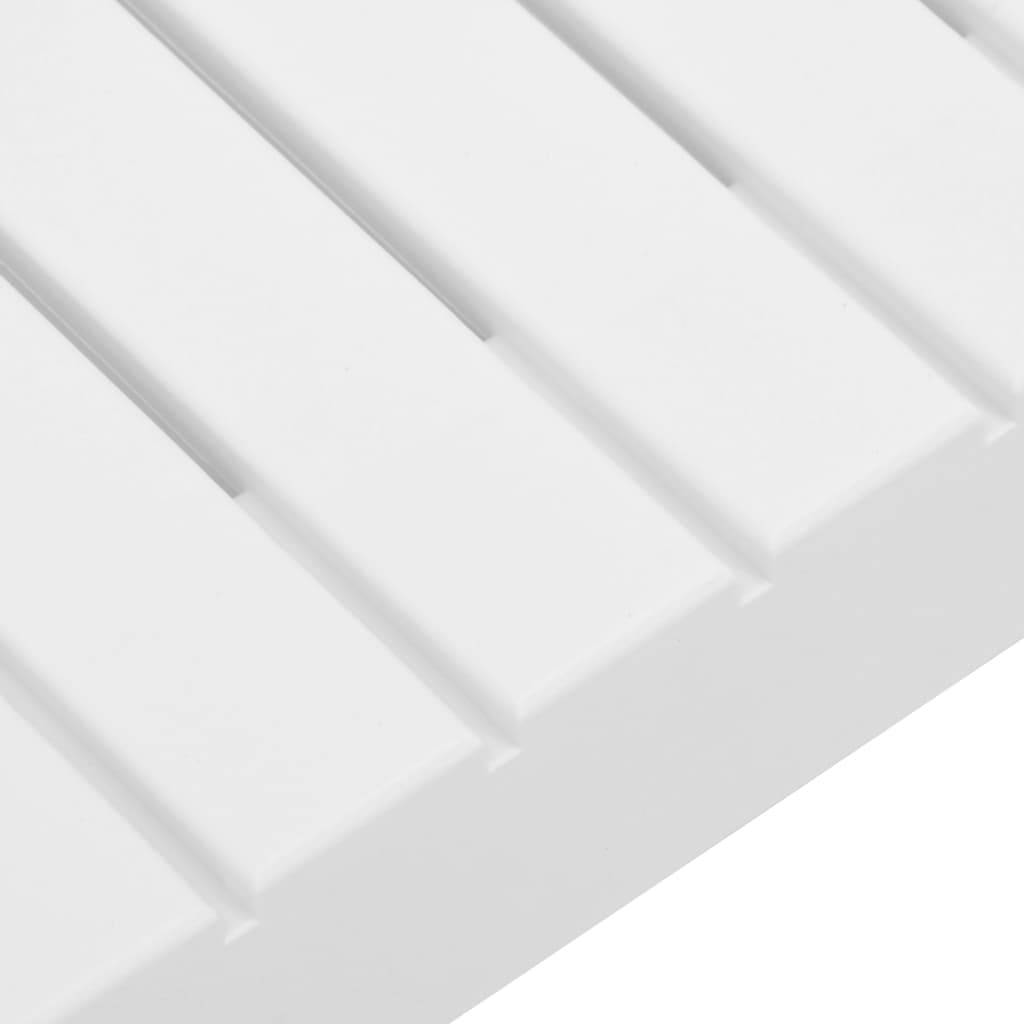 Table de salon de jardin plastique blanc 65 x 65 x 33 cm - PANGIVO - Image 4
