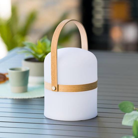 Lampe d'extérieur "Kiara" blanc H27cm ATMOSPHERA CREATEUR D'INTERIEUR - Image 3