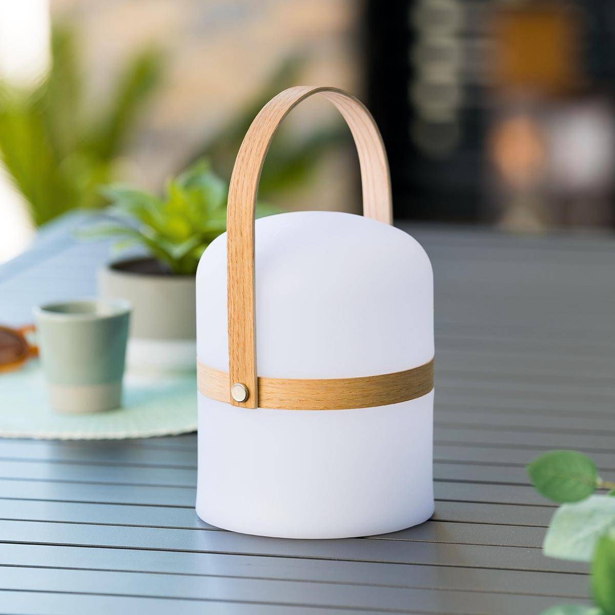 Lampe d'extérieur "Kiara" blanc H27cm ATMOSPHERA CREATEUR D'INTERIEUR - Imagen 3