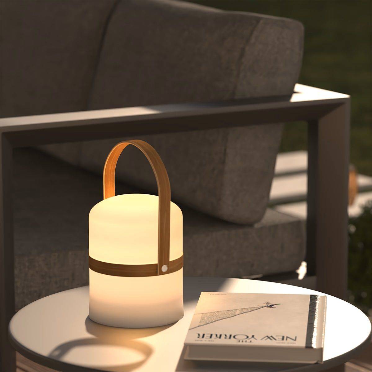 Lampe d'extérieur "Kiara" blanc H27cm ATMOSPHERA CREATEUR D'INTERIEUR - Imagen 5