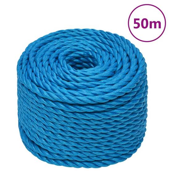 Corde de travail Bleu 24 mm 50 m polypropylène Maison Chic - Image 2