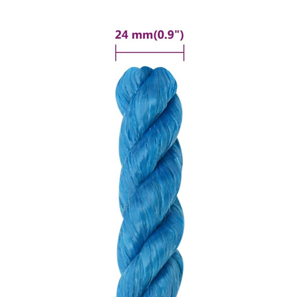 Corde de travail Bleu 24 mm 50 m polypropylène Maison Chic - Image 6