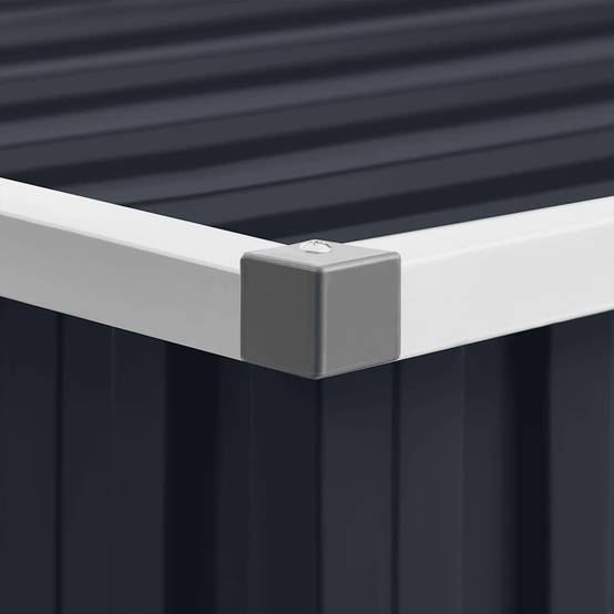 Vidaxl - Abri de jardin Anthracite 195x198x159 cm Acier galvanisé vidaXL 46255 - Image 4