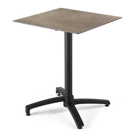 Oviala - Plateau de table stratifié 60x60 cm marbre beige Opéra - Oviala - Image 4