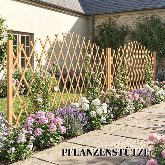 Barrière de séparation extensible bois marron 180 x 30 x 103 cm - PANGIVO - Image 9