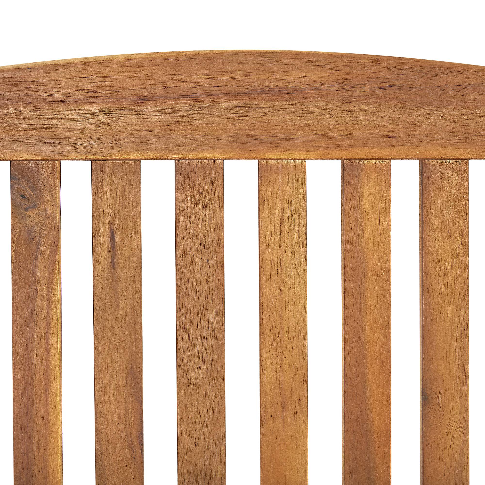Beliani - Chaise de jardin Acacia Blanc cassé JAVA Beliani - Imagen 9