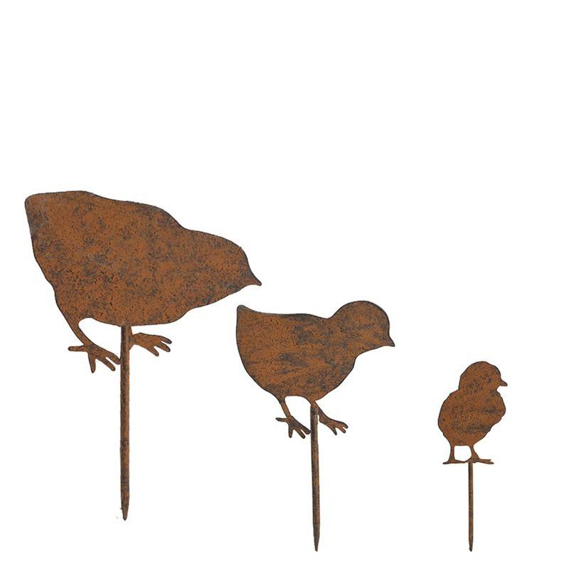 La Grande Prairie - Set 3 piques pour jardinière famille oiseaux La Grande Prairie - Imagen 3