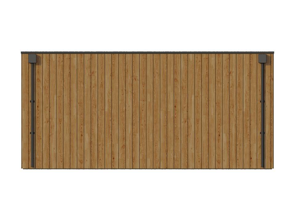 Direct Abris - Garage Bois Traité RINGWOOD - Surface intérieure : 20m2 - Porte Sectionnelle - Structure OSB - Membrane EPDM - 1 Voiture - Imagen 6