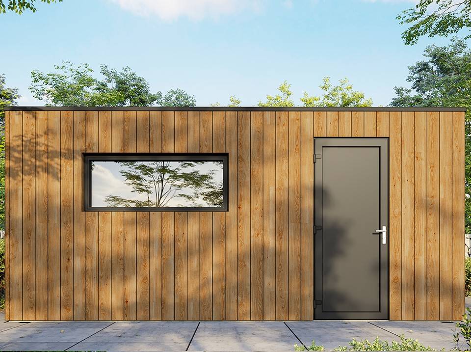 Direct Abris - Garage Bois Traité RINGWOOD - Surface intérieure : 20m2 - Porte Sectionnelle - Structure OSB - Membrane EPDM - 1 Voiture - Imagen 3