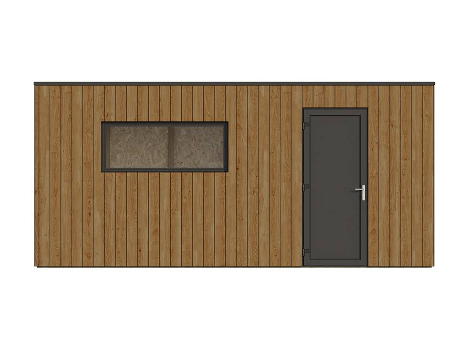 Direct Abris - Garage Bois Traité RINGWOOD - Surface intérieure : 20m2 - Porte Sectionnelle - Structure OSB - Membrane EPDM - 1 Voiture - Imagen 5