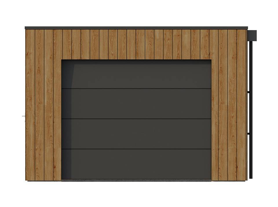 Direct Abris - Garage Bois Traité RINGWOOD - Surface intérieure : 20m2 - Porte Sectionnelle - Structure OSB - Membrane EPDM - 1 Voiture - Imagen 7