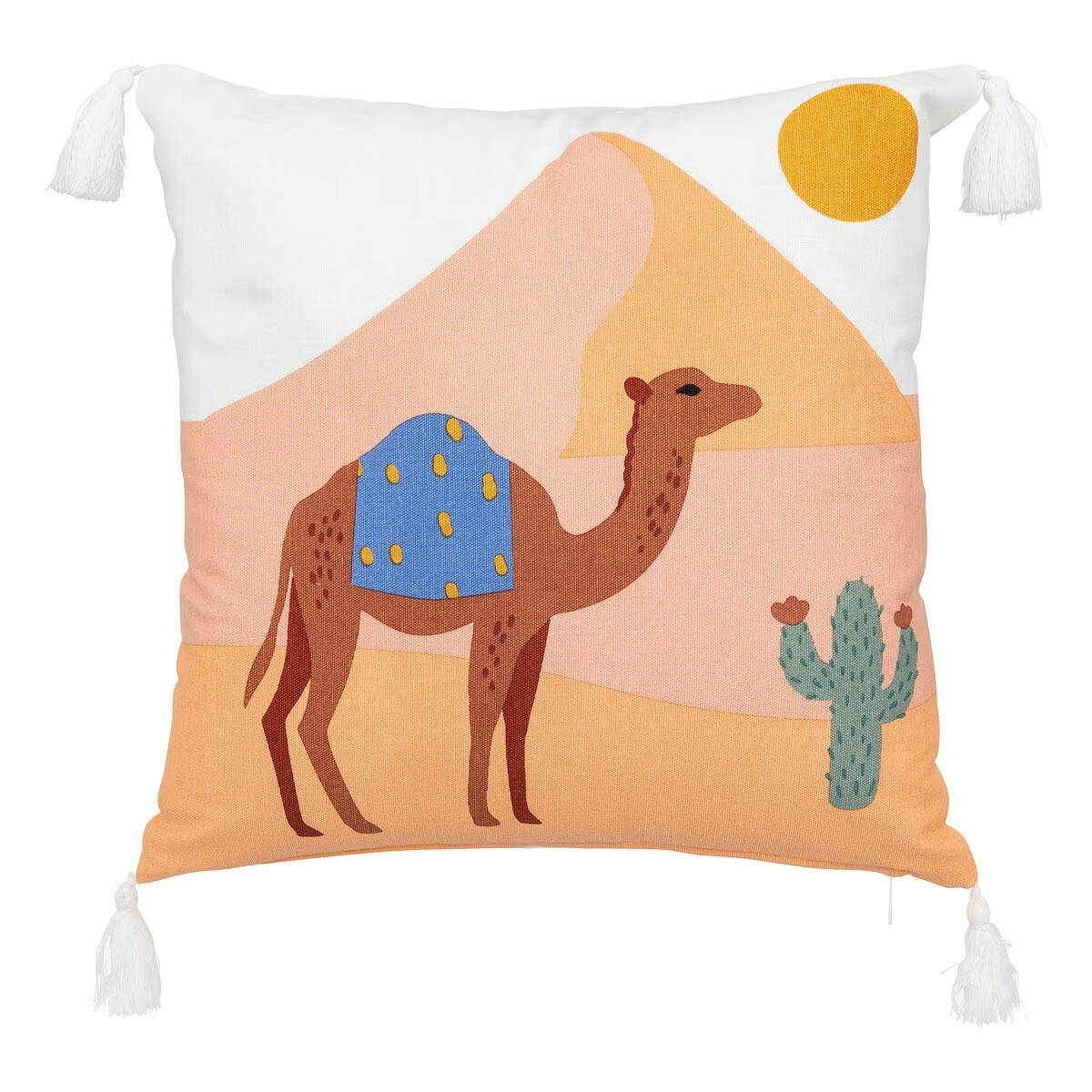 Coussin Déco Enfant "Marrakech" 40x40cm Multicolore - Image 1
