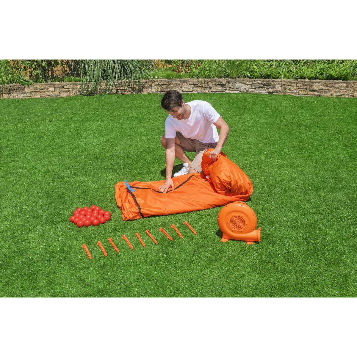 Bestway - Trampoline gonflable à air constant leap & play, 289 x 213 x 173 cm 53427 Bestway - Imagen 6