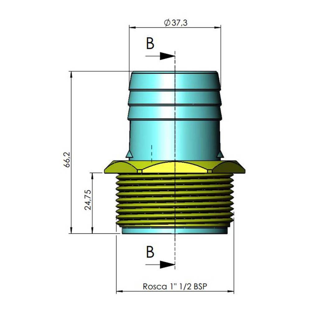 Raccord tournant pour tuyau flottant– Ref. 42040 - Imagen 4