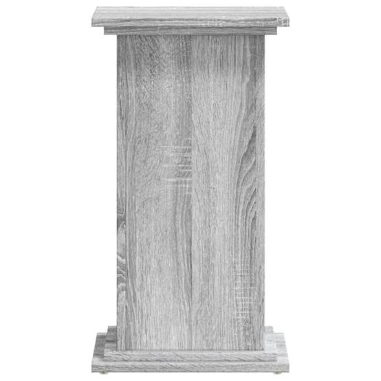 ComfortXL - Porte-Plante Colonne Bois d'Ingénierie pour Salon Présentoir à Fleurs Sonoma Gris 60 cm - ComfortXL Outdoor Living - Image 4