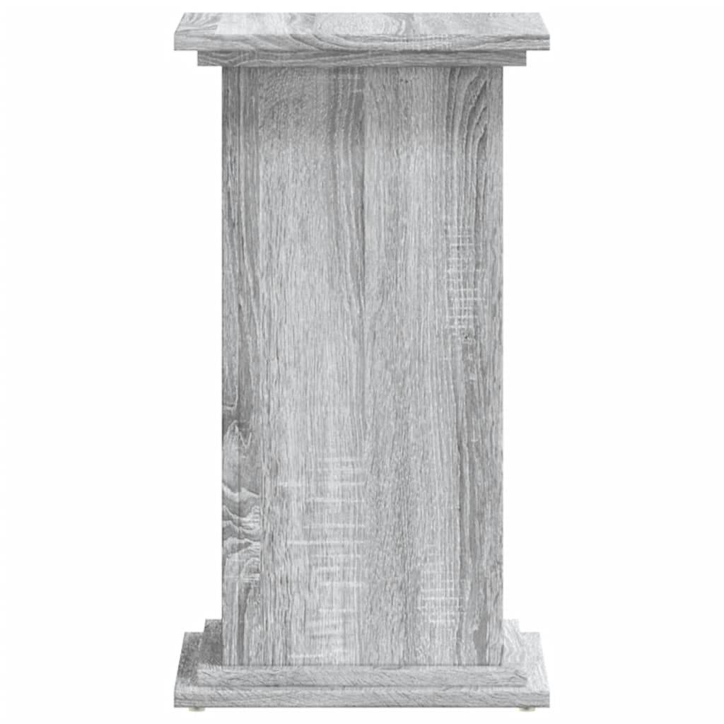 ComfortXL - Porte-Plante Colonne Bois d'Ingénierie pour Salon Présentoir à Fleurs Sonoma Gris 60 cm - ComfortXL Outdoor Living - Image 5