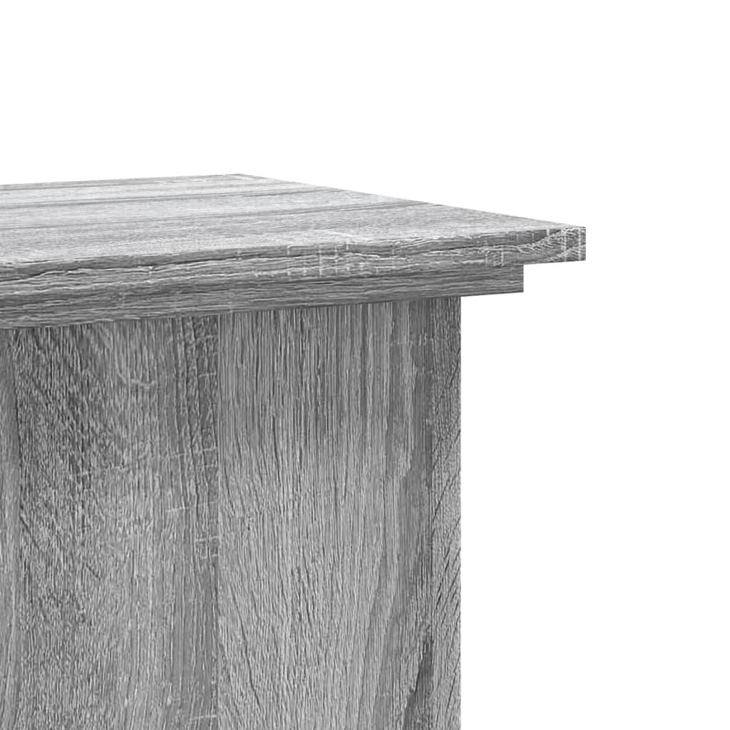 ComfortXL - Porte-Plante Colonne Bois d'Ingénierie pour Salon Présentoir à Fleurs Sonoma Gris 60 cm - ComfortXL Outdoor Living - Image 7