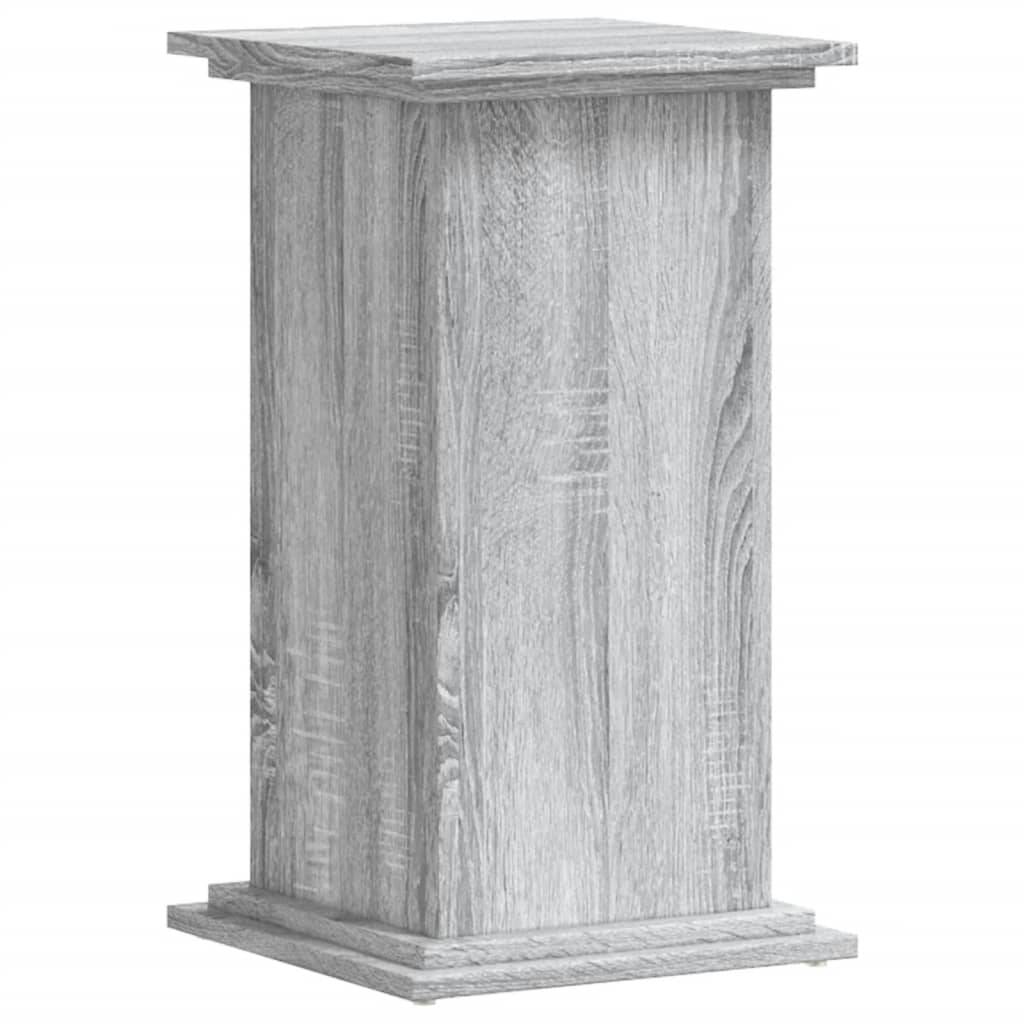 ComfortXL - Porte-Plante Colonne Bois d'Ingénierie pour Salon Présentoir à Fleurs Sonoma Gris 60 cm - ComfortXL Outdoor Living - Image 2