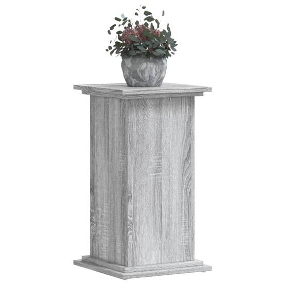 ComfortXL - Porte-Plante Colonne Bois d'Ingénierie pour Salon Présentoir à Fleurs Sonoma Gris 60 cm - ComfortXL Outdoor Living - Image 3