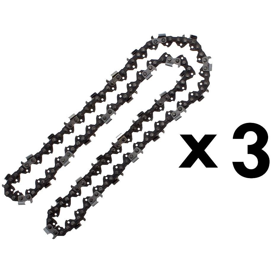 Gt Garden - Lot de 3 chaînes 66 maillons pour tronçonneuse - GT GARDEN - Imagen 1