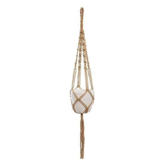 Cache Pot Suspendu "Corde" 75cm Naturel - Image 1