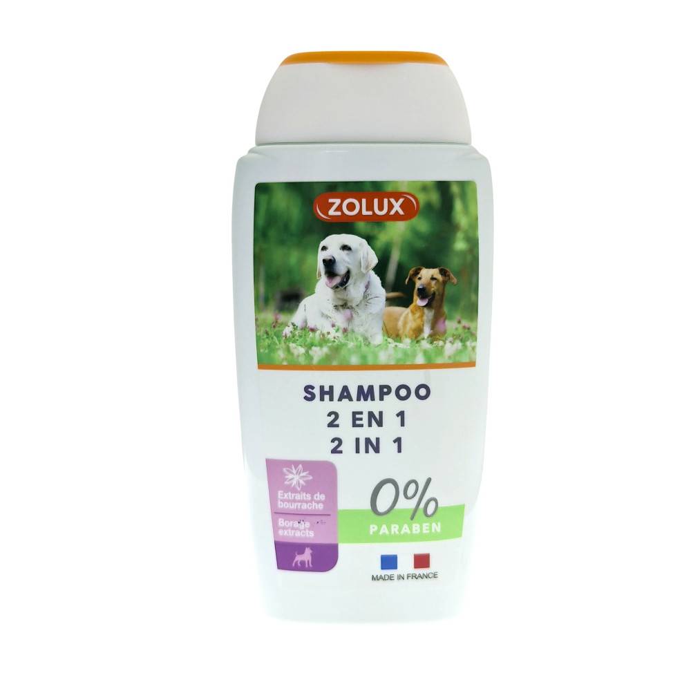 Zolux - Champú 2en1 limpia y oxigena el pelo para perro 250 ml - Imagen 1
