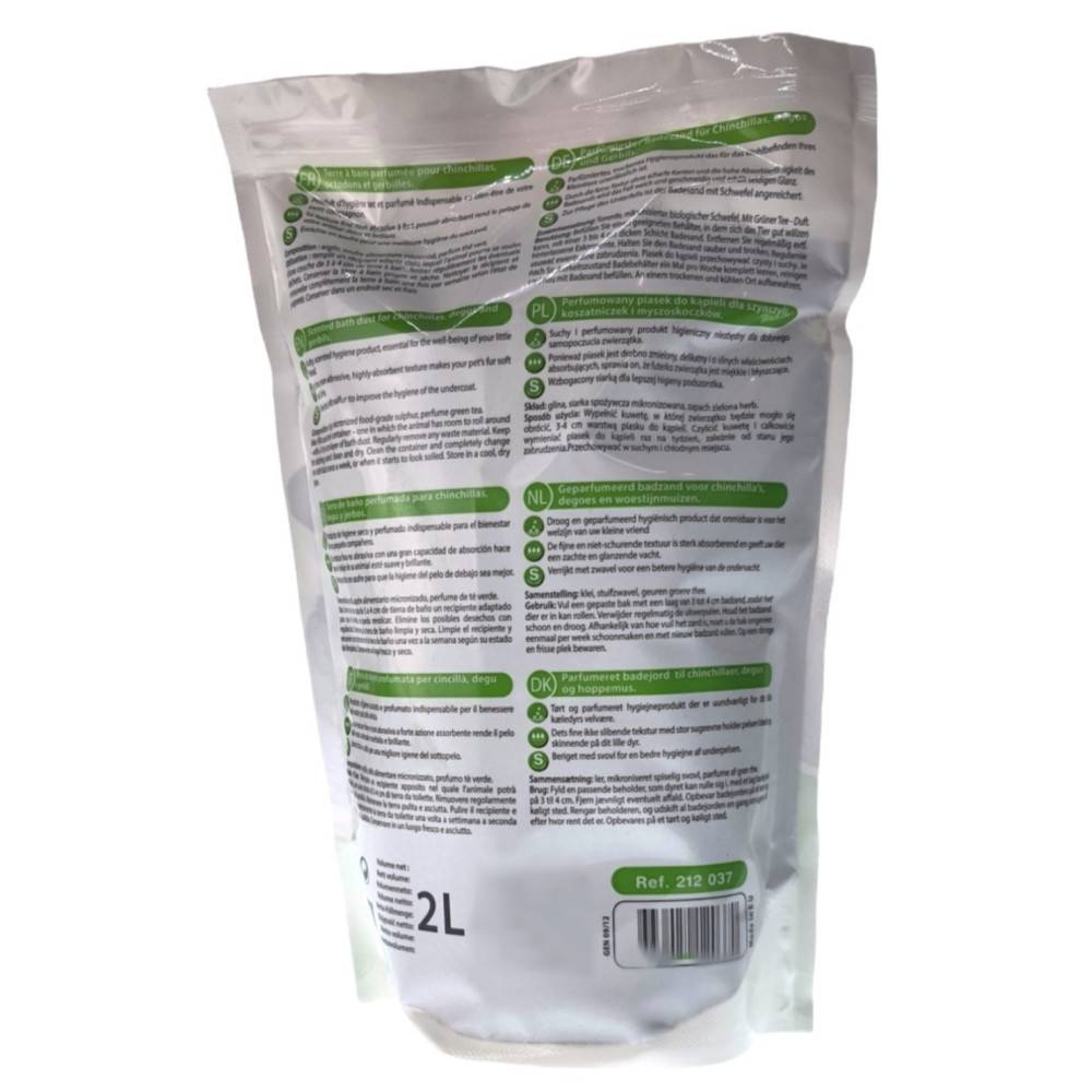 Terre de bain Thé vert pour chinchilla 1.7 kg - Image 2