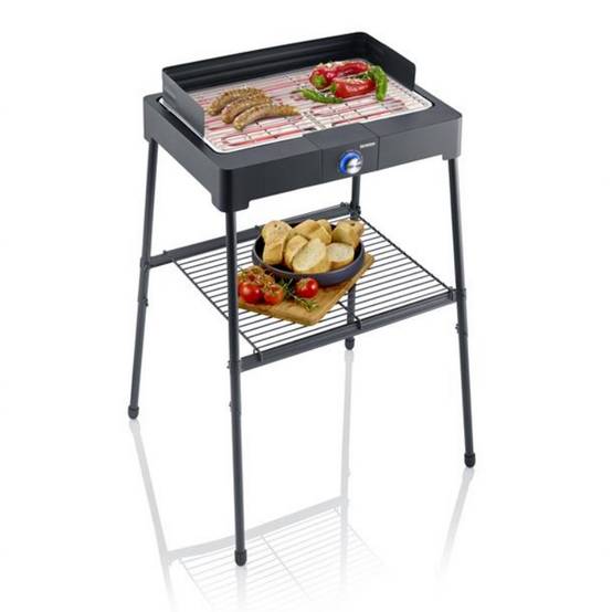 Severin - Barbecue Sur Pieds Pg8566 -2200 W -grille Inox 44,5 X 26 Cm-thermostat-noir - Severin - Image 2