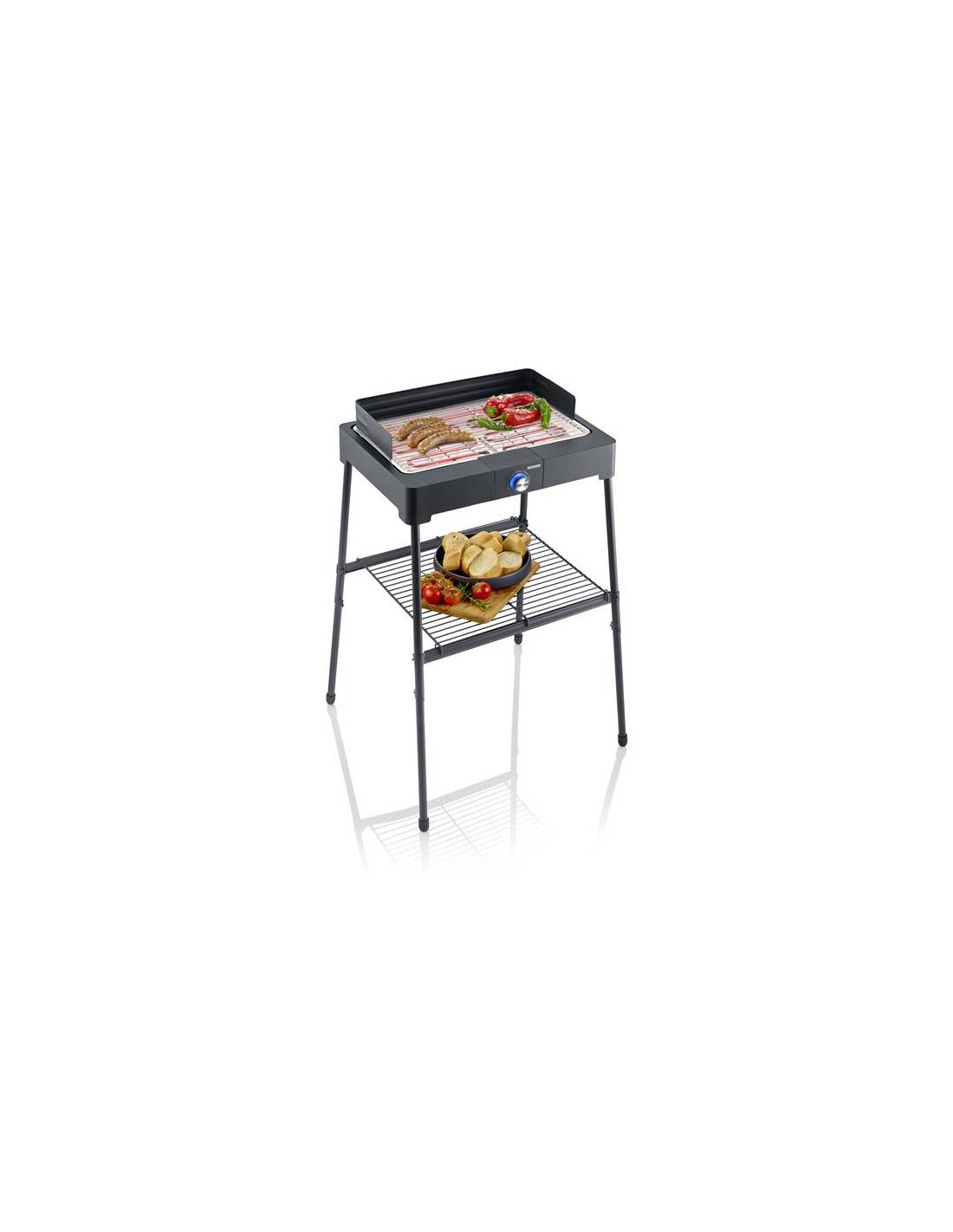 Severin - Barbecue Sur Pieds Pg8566 -2200 W -grille Inox 44,5 X 26 Cm-thermostat-noir - Severin - Image 1