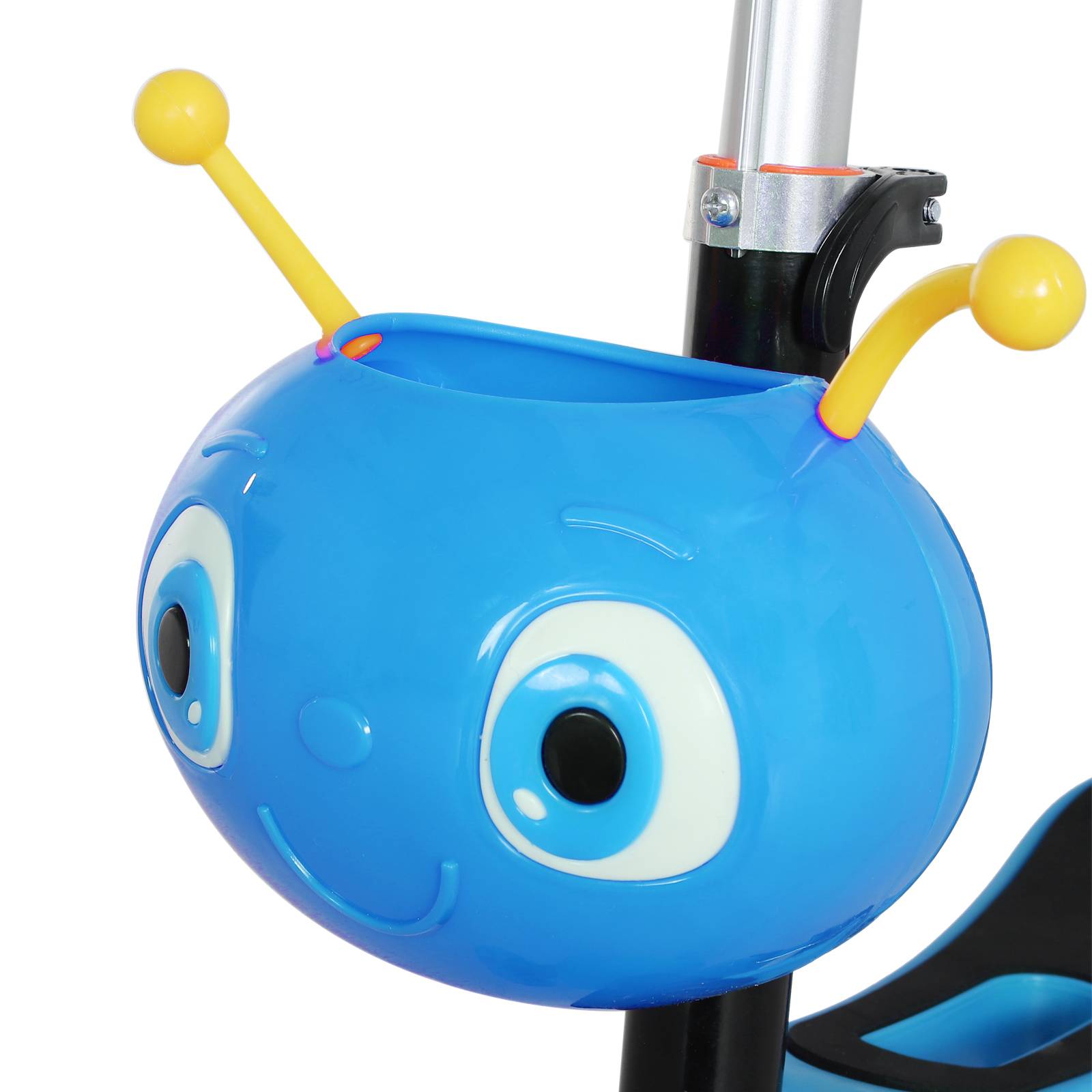 Trottinette Évolutive 5 en 1 pour Enfant, 3 Roues, Selle et Dossier Amovibles, Guidon Réglable, Bleu - Image 10