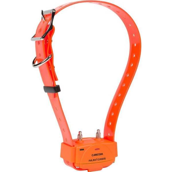 Eyenimal Num'axes - NUM'AXES - Collier seul - CANICOM - avec plasturgie orange et sangle orange fluo - Image 1