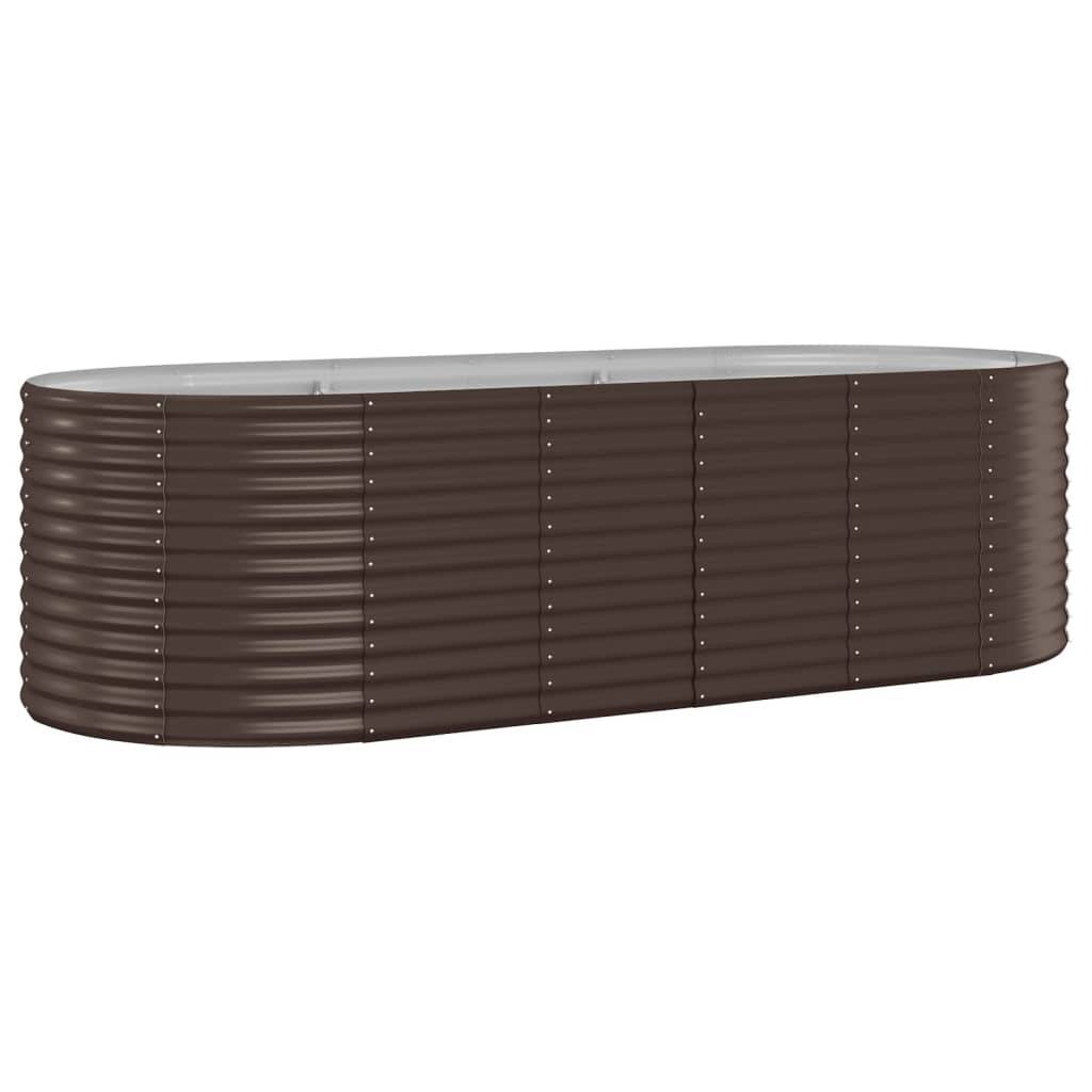 ComfortXL - Grand carré potager haut acier galvanisé Marron 249x100x68 cm – ComfortXL Outdoor Living - Image 2