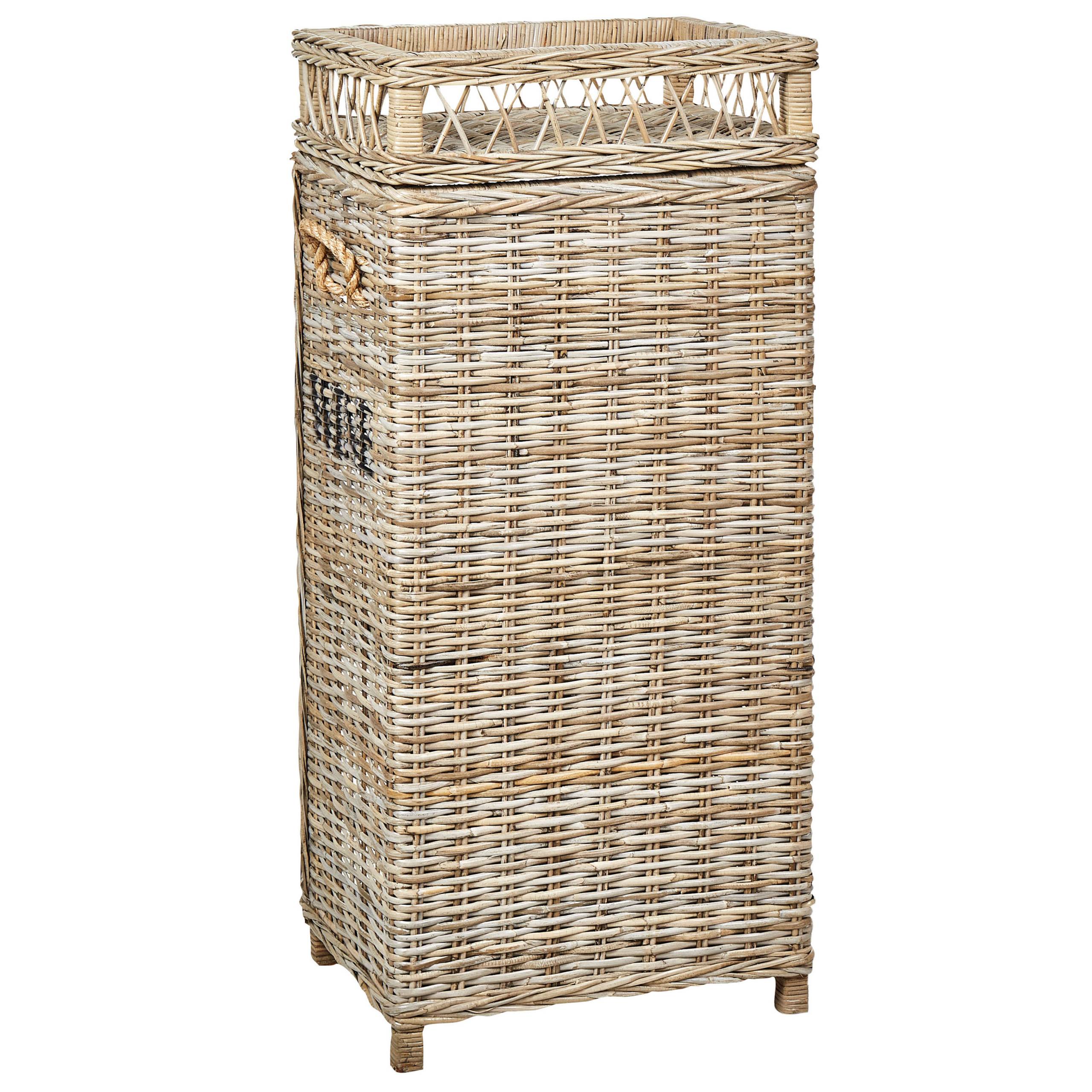 Beliani - Porte-Bouteilles Casier à 28 Rangements en Rotin Clair 112 cm avec Etagère et Rangement Supérieur Décoratif et Fonctionnel Matière Robuste - Imagen 5