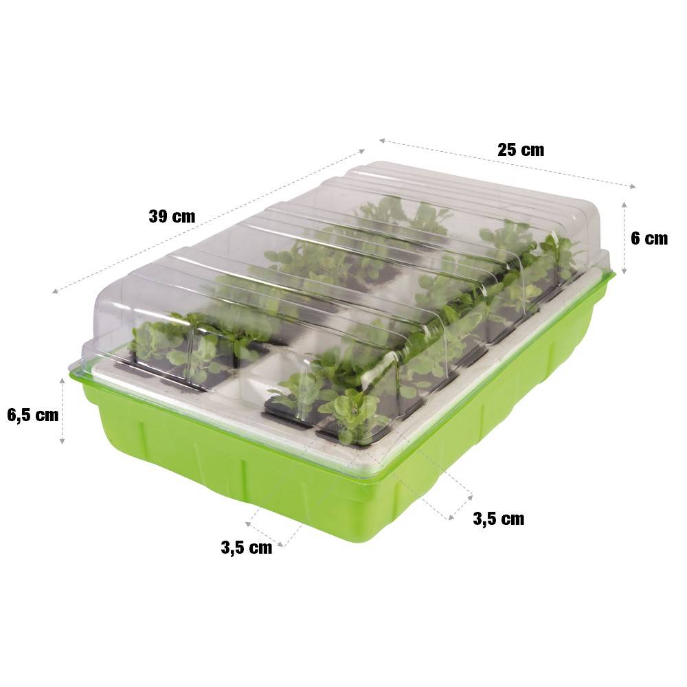 Terre Jardin - Kit de germination pour semis 40 godets 40 x 25 cm - TERRE JARDIN - Image 3