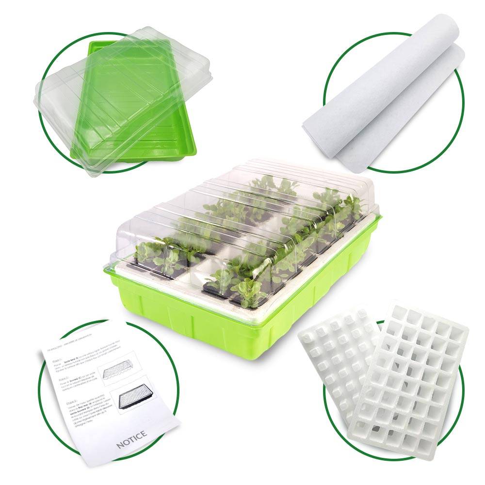 Terre Jardin - Kit de germination pour semis 40 godets 40 x 25 cm - TERRE JARDIN - Image 2