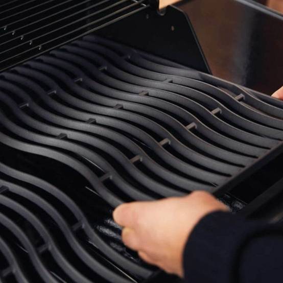 Napoleon - Set 2 grilles Wave en fonte émaillée pour barbecue Freestyle & Rogue 425 - Image 2