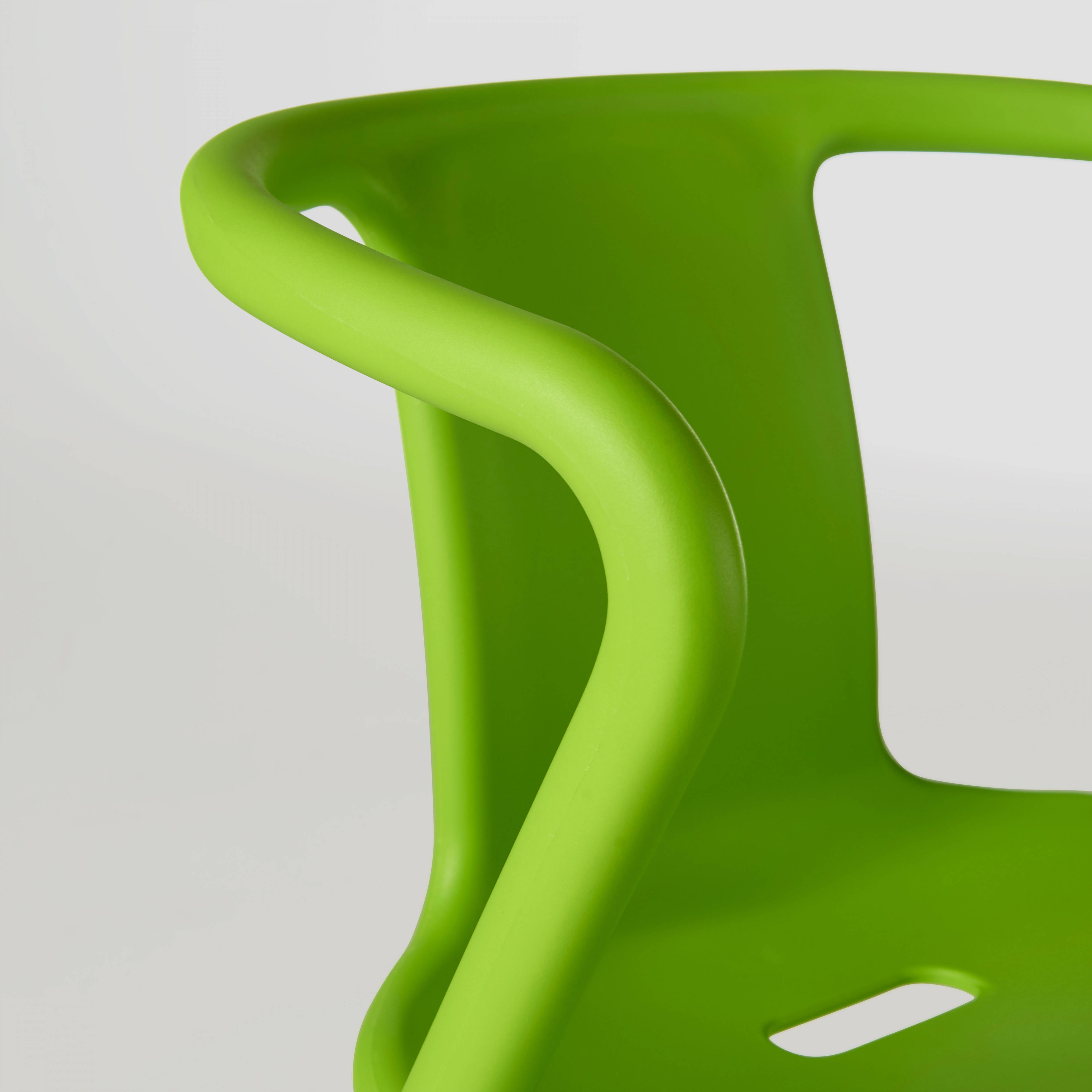 Oviala - Fauteuil de jardin design en plastique vert - Oviala - Imagen 4