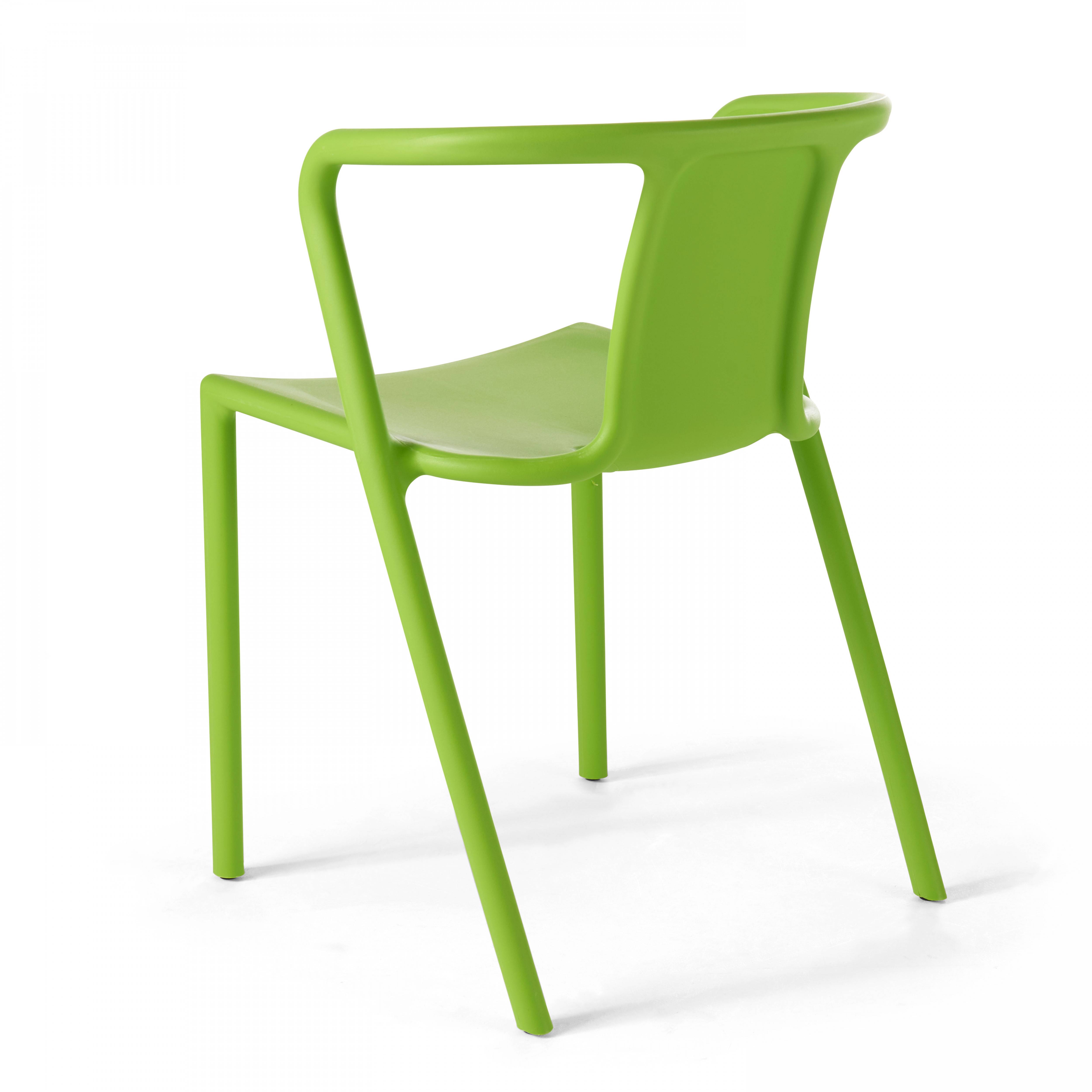 Oviala - Fauteuil de jardin design en plastique vert - Oviala - Imagen 2