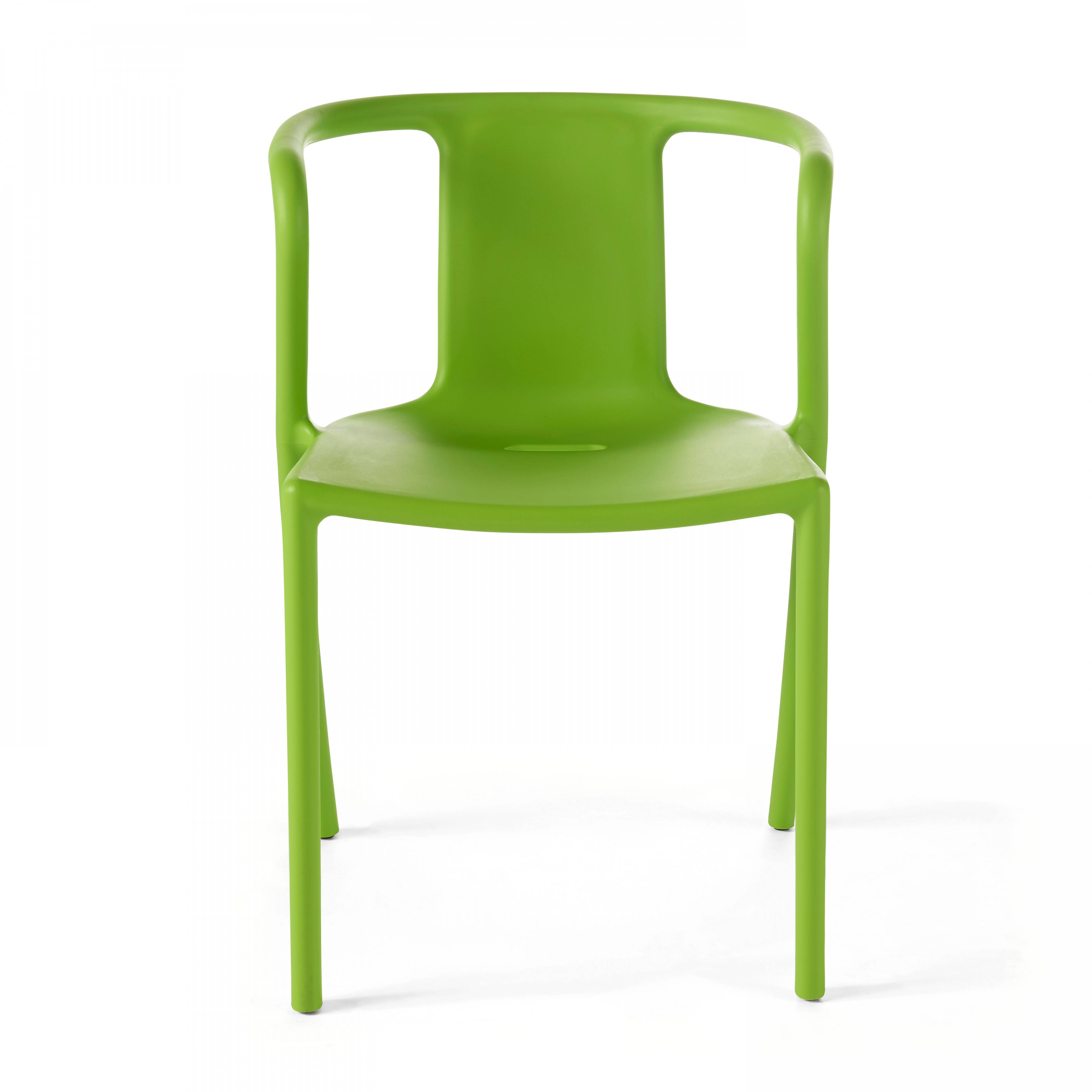 Oviala - Fauteuil de jardin design en plastique vert - Oviala - Imagen 3