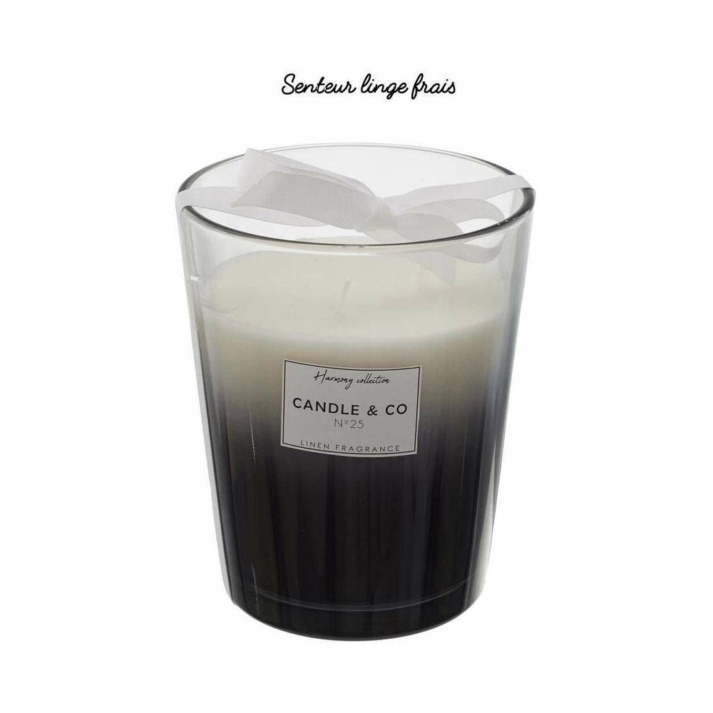 The Home Deco Factory - Maxi bougie parfumée vase noir Harmony 16 cm - Imagen 3