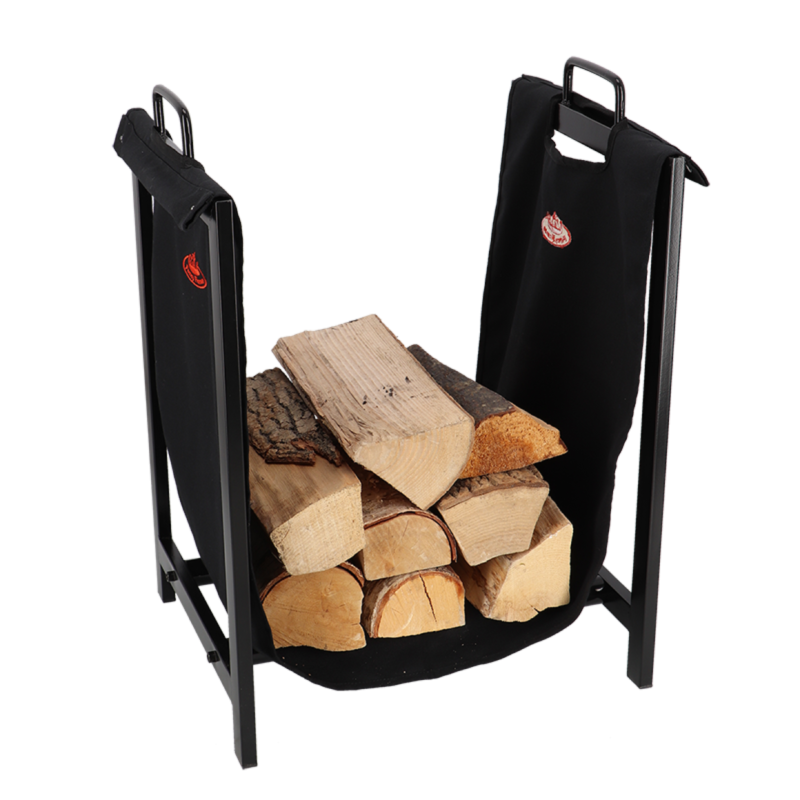 Esschert Design - Porte bûches en tissu avec support en métal Fancy Flames - Imagen 7