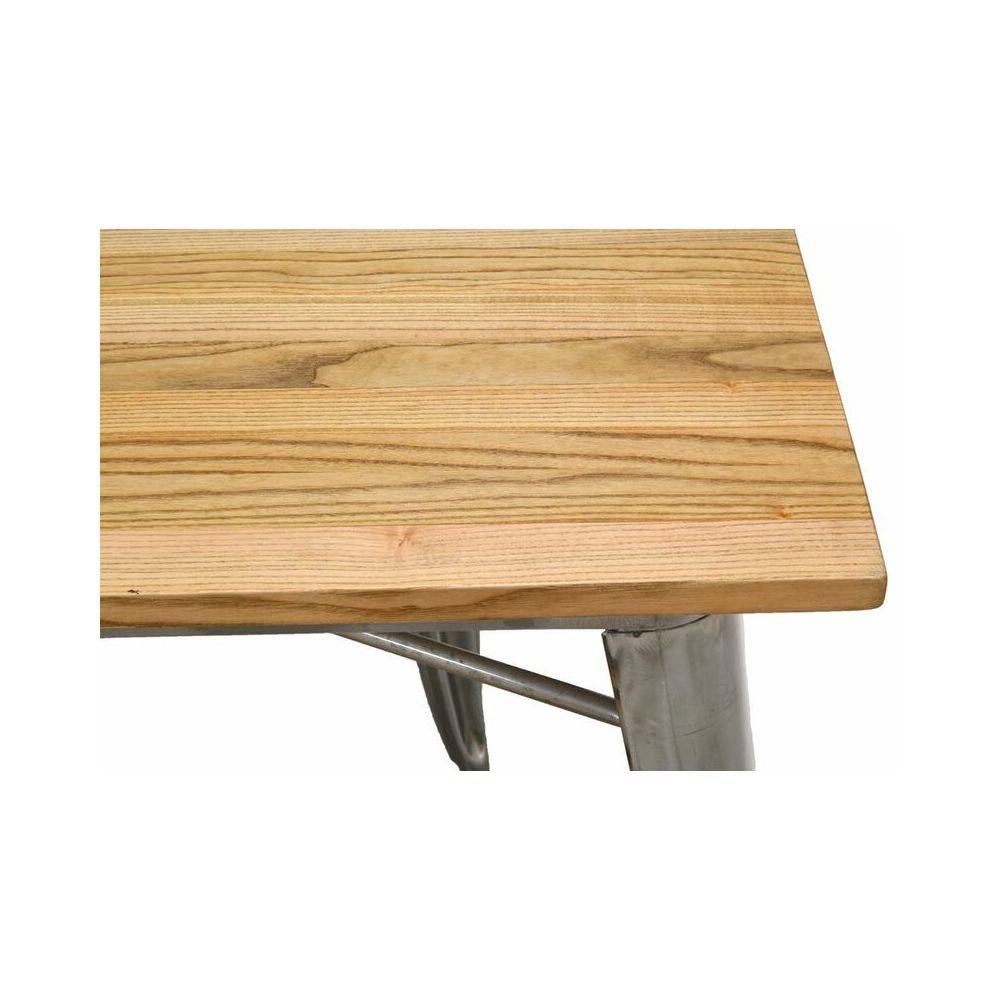 Aubry Gaspard - Table industrielle en métal et bois d'orme huilé - Imagen 3