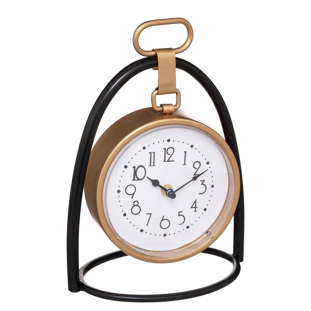 Atmosphera - Horloge à poser "Lona" métal 21x27cm - Atmosphera Créateur d'intérieur - Image 2
