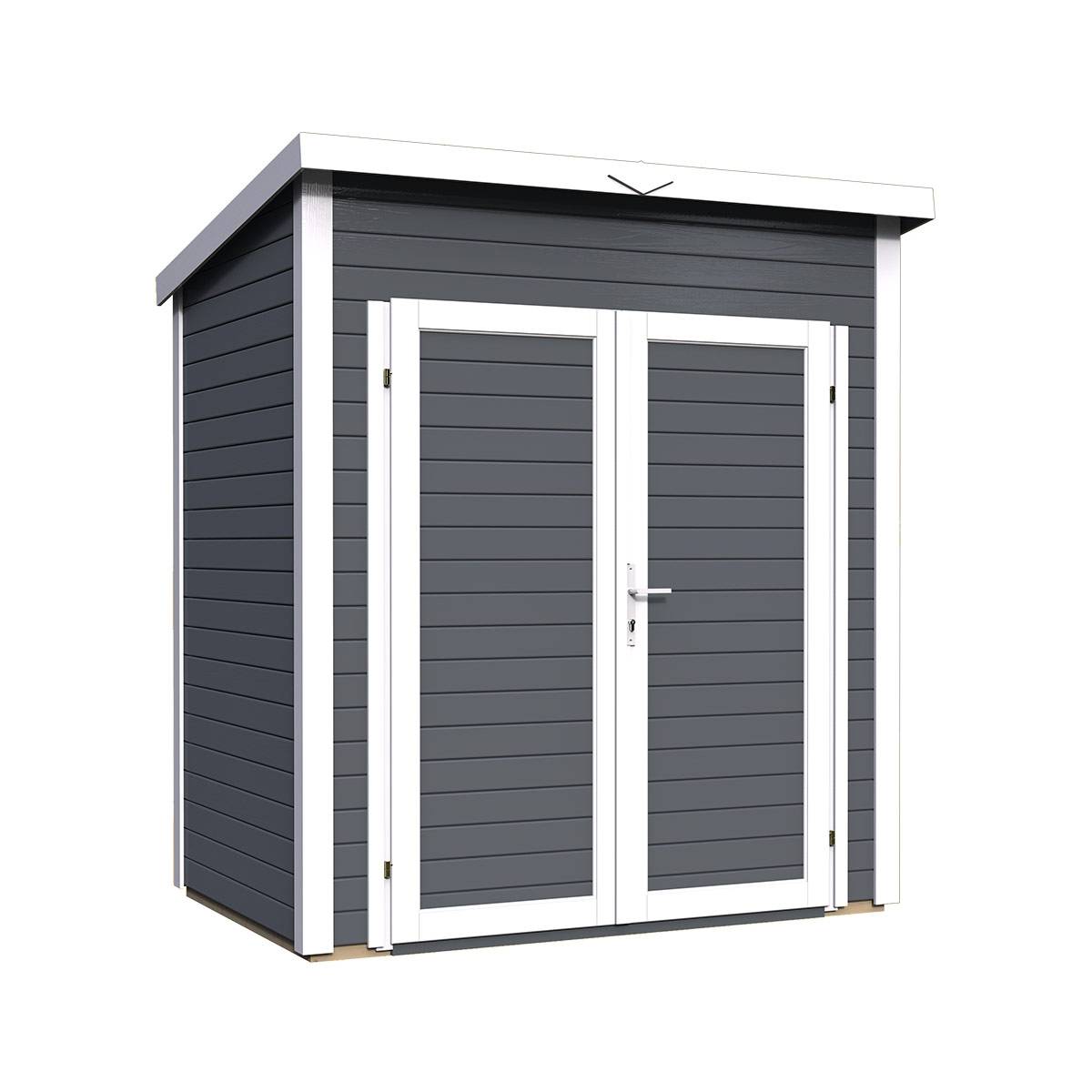 Abri de jardin en bois anthracite Bertilo 2,16 m² - Bertilo - Imagen 1
