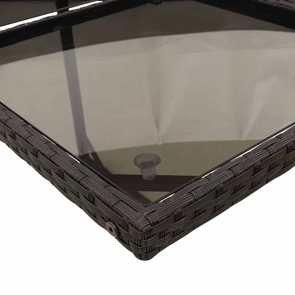 Vidaxl - Ensemble à manger de jardin coussins 7pcs Noir Résine tressée vidaXL 3210906 - Image 4