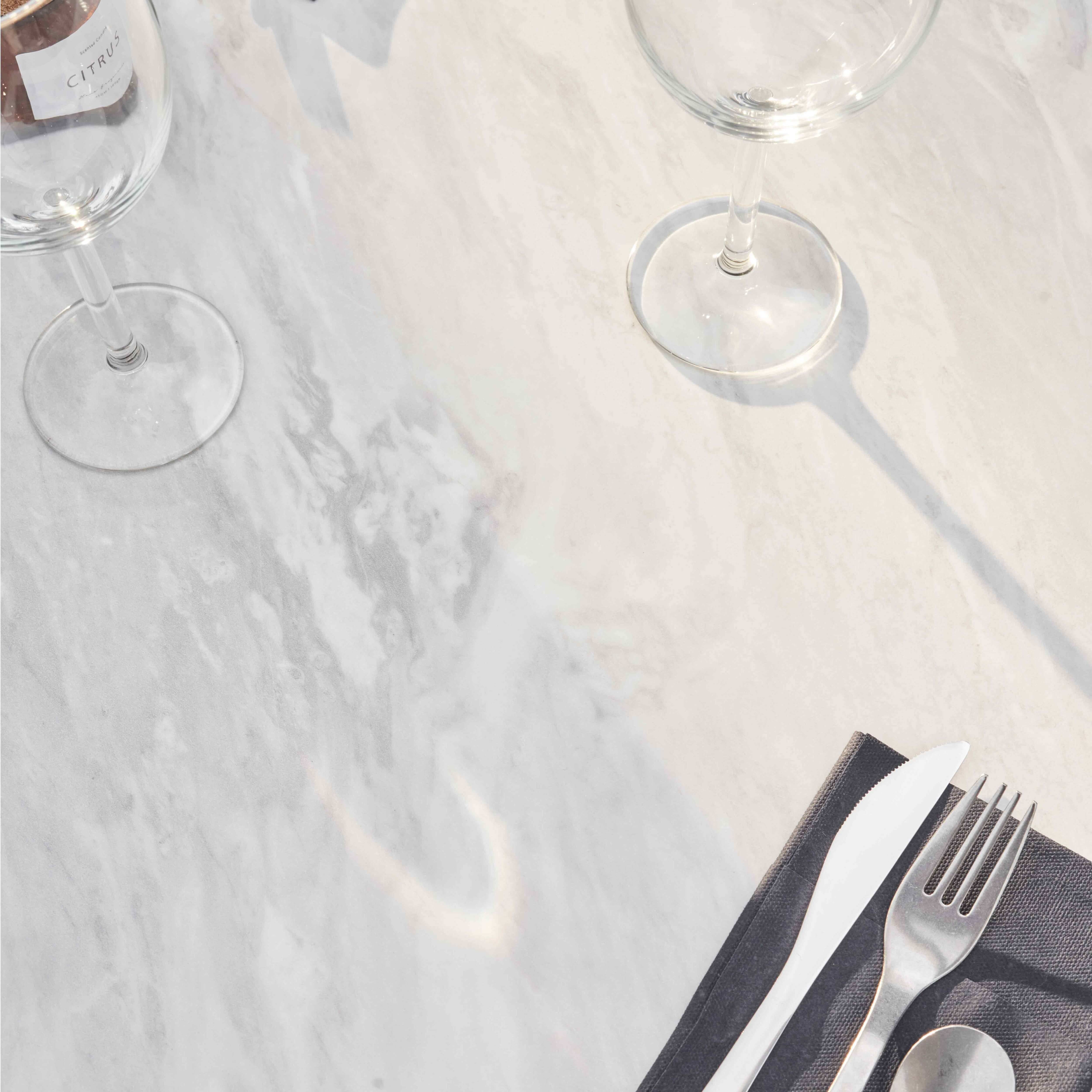 Oviala - Table de terrasse 60 x 60 cm inclinable stratifié marbre Opéra - Oviala - Imagen 6